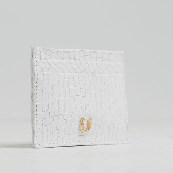 White leather Card Holder