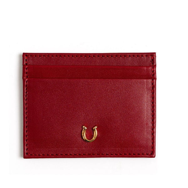 Red leather Card Holder