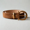 City Belt Genuine Suede Leather with Gold Buckle