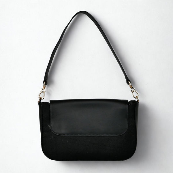 Adele Cowhair Leather Shoulder Bag