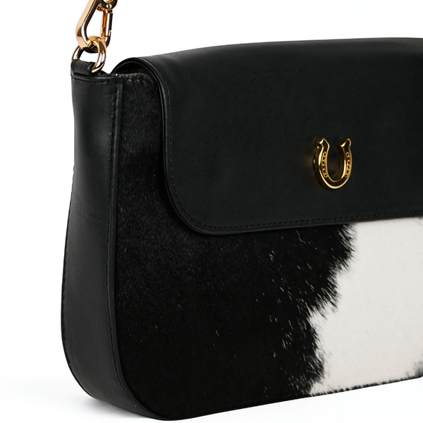 Adele Cowhair Leather Shoulder Bag