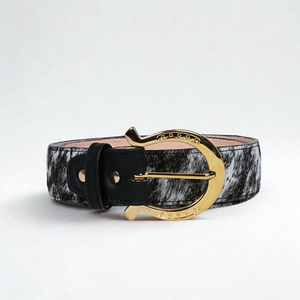 City Belt Cowhair Leather