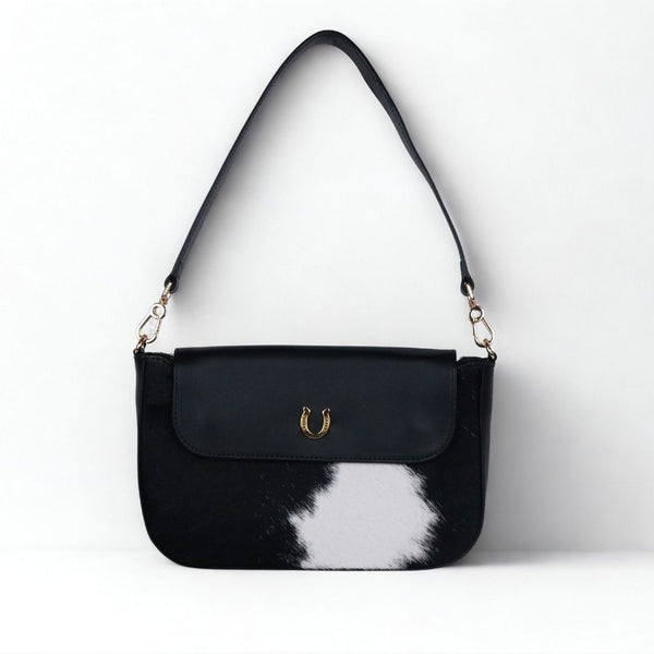 Adele Cowhair Leather Shoulder Bag